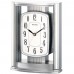 Rhythm(Japan) Silver contemporary motion clocks